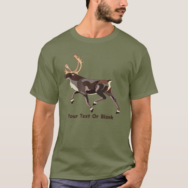 Folk Art Västindiou/Reindeer T Shirt (Framsida)