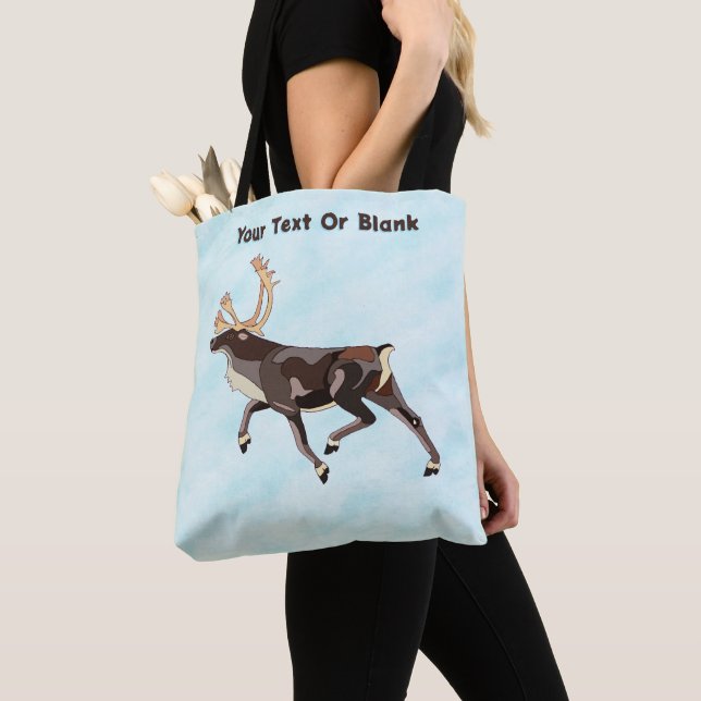 Folk Art Västindiou/Reindeer Tygkasse (Närbild)