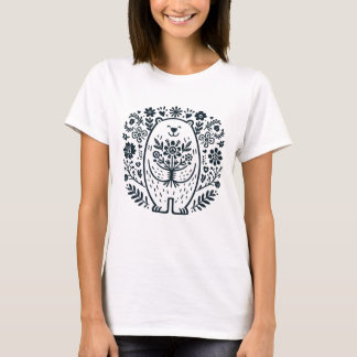Folk Bear IV T Shirt