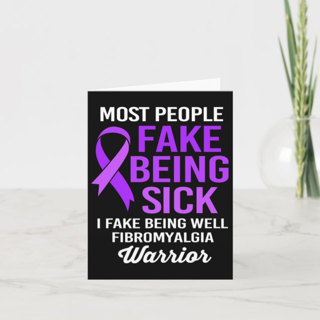 Folk blir sjuka... jag blir väl fibromysk. kort (Framsida)