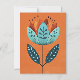Folk Bloom #232 Vykort
