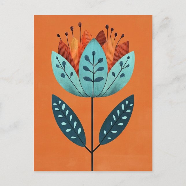 Folk Bloom #232 Vykort (Framsida)