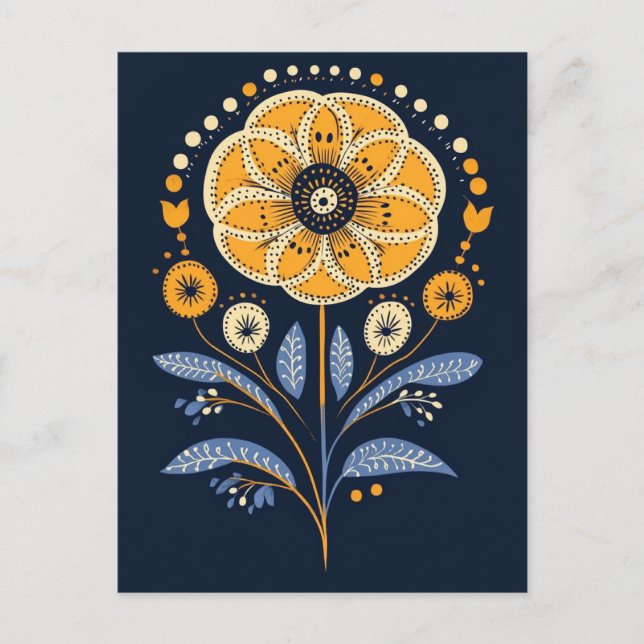 Folk Bloom #235 Vykort (Framsida)