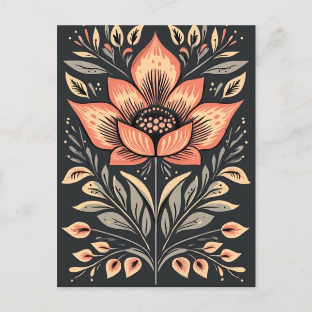 Folk Bloom #243 Vykort (Framsida)