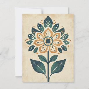 Folk Bloom #244 Vykort