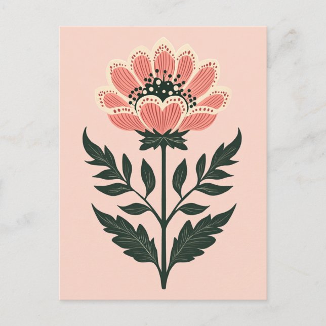 Folk Bloom No.263 Vykort (Framsida)