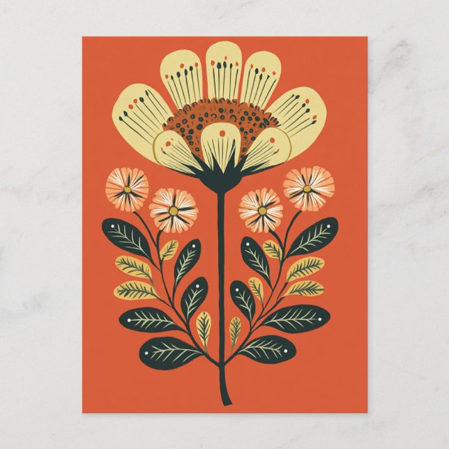 Folk Bloom nr 258 Vykort (Framsida)