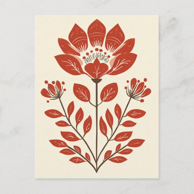 Folk Bloom nr 262 Vykort (Framsida)