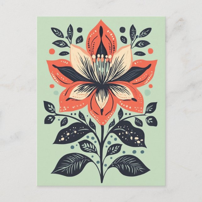 Folk Bloom nr 271 Vykort (Framsida)