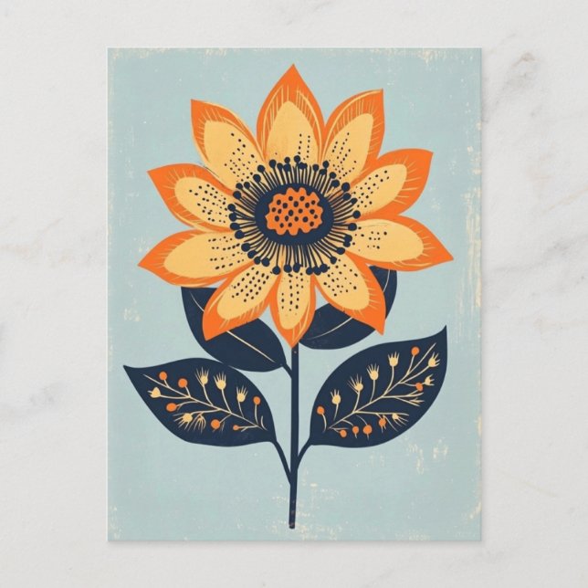 Folk Bloom nr 273 Vykort (Framsida)