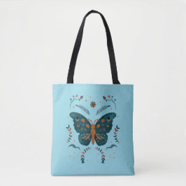 Folk Butterfly Anpassningsbar Tote Bag Tygkasse