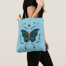 Folk Butterfly Anpassningsbar Tote Bag Tygkasse