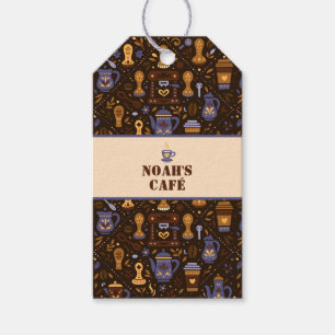 Folk coffee-märke — kakao, karamell & skiffer presentetikett