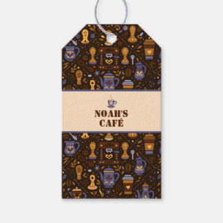 Folk coffee-märke — kakao, karamell & skiffer presentetikett