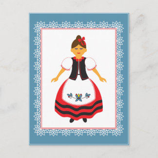 Folk Costume Vykort