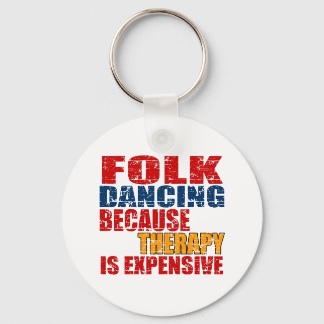 Folk Dance-design Nyckelring (Framsida)