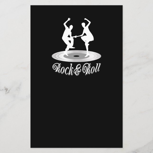 Folk dans Rock and roll Flygblad (Framsidan)