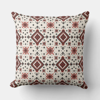 Folk Diamond Cross Stitch Seamless Pattern Kudde