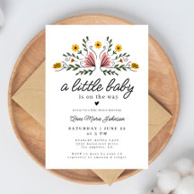 Folk Flowers Baby på Boho Baby Shower