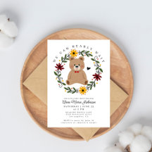 Folk Flowers Nalle Barly Wait Baby Shower