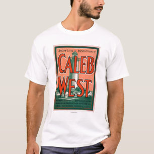Folk "för Caleb västra" fyrNew England hav T-shirt