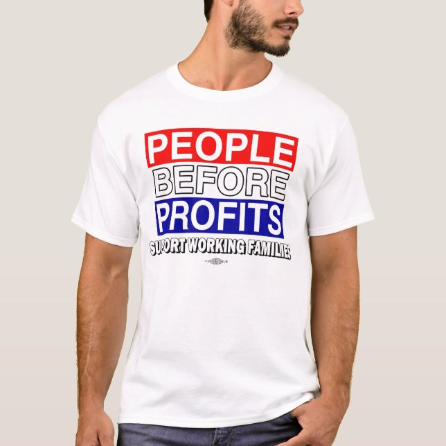 Folk för vinster tee shirt (Framsida)