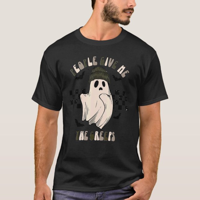 Folk Ge mig, Creeps Cute Spöken-taloky Ghost T Shirt (Framsida)