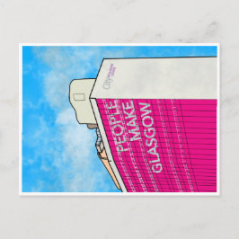 Folk gör Glasgow-vykort Vykort