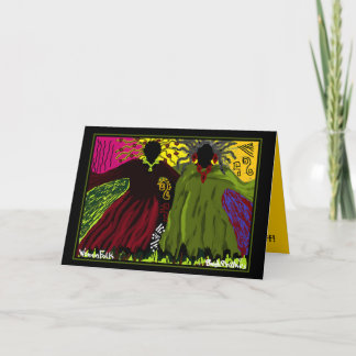 FOLK" HÄLSNINGKORT "för KVINNOR av Brenda Phillips Kort