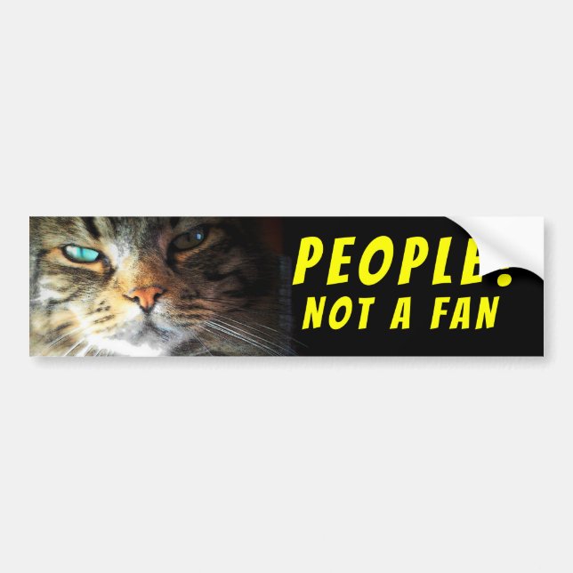 Folk? Inte en Fläkt-KAT-medlem Bildekal (Framsidan)