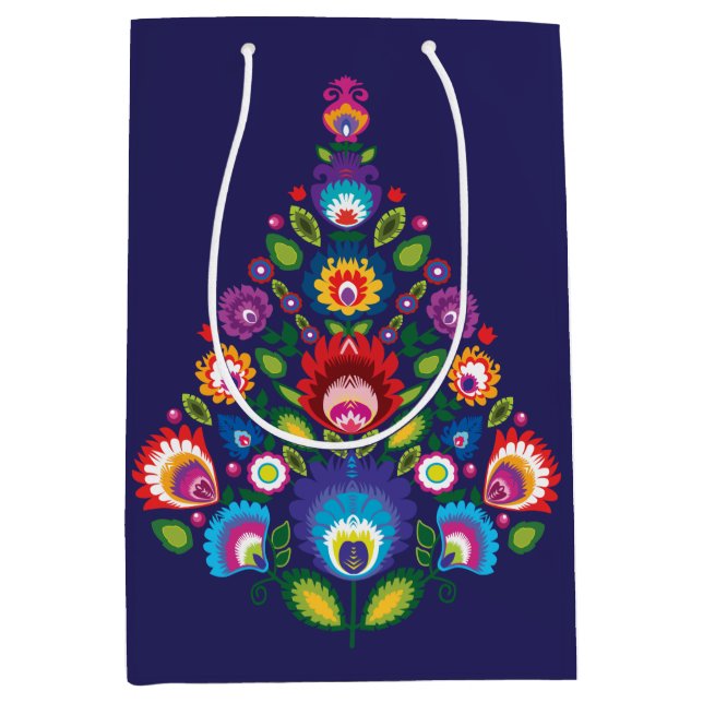 Folk julklapp med anpassningsbar-meddelande (Framsidan)