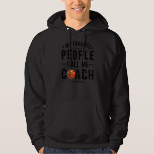 Folk kallar mig Basketball Coach Basketball Coachi Hoodie