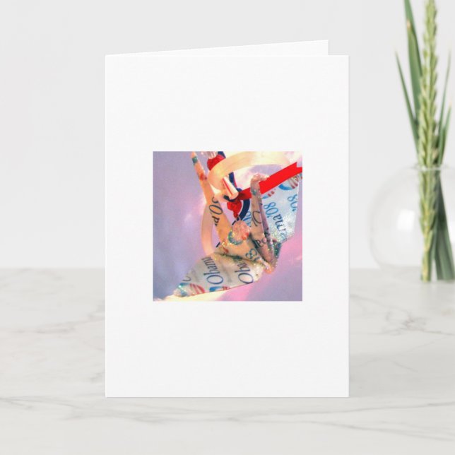 Folk konst 2008 för Barack Obama firande Helgkort (Framsida)