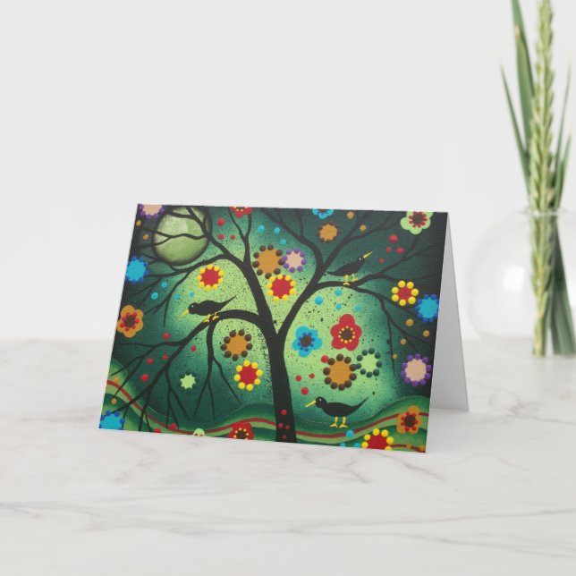 FOLK KONST aldrig bara VID det LORI EVERETT Kort (Framsida)