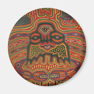 Folk konst Costa Rica Magnet