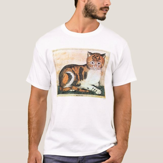 Folk konst: Katt Tee Shirt (Framsida)