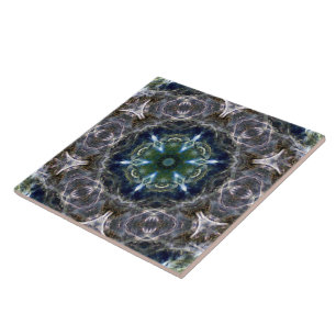 Folk Mandala Ceramic Tile Kakelplatta