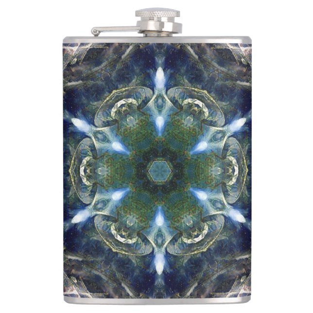 Folk Mandala Flask Fickplunta (Framsidan)