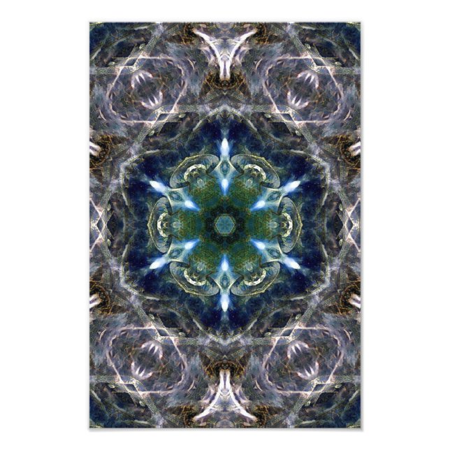 Folk Mandala Fototryck (Framsidan)
