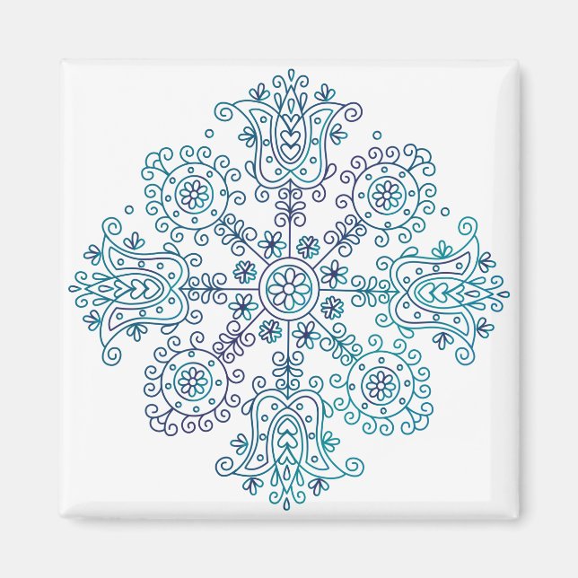 Folk Mandala Magnet (Framsidan)