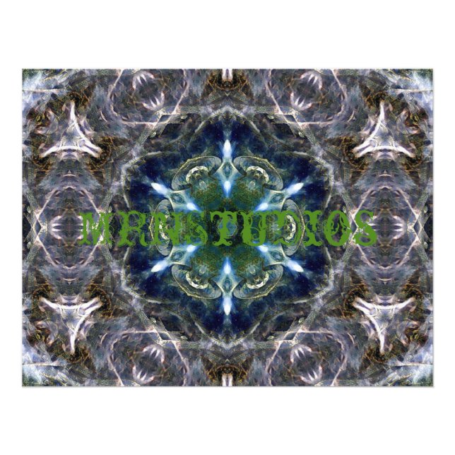 Folk Mandala Photo Print Fototryck (Framsidan)