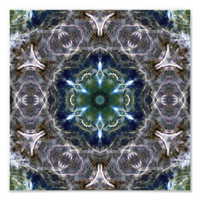 Folk Mandala Photo Print Fototryck (Framsidan)