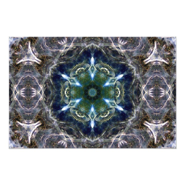 Folk Mandala Photo Print Fototryck (Framsidan)