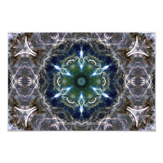 Folk Mandala Photo Print Fototryck (Framsidan)