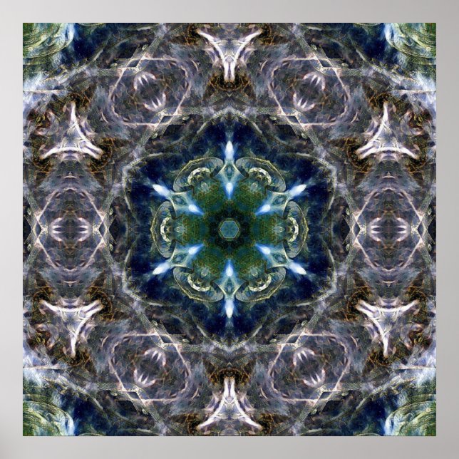 Folk Mandala Poster (Framsidan)