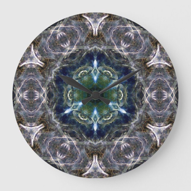 Folk Mandala Stor Klocka (Framsida)