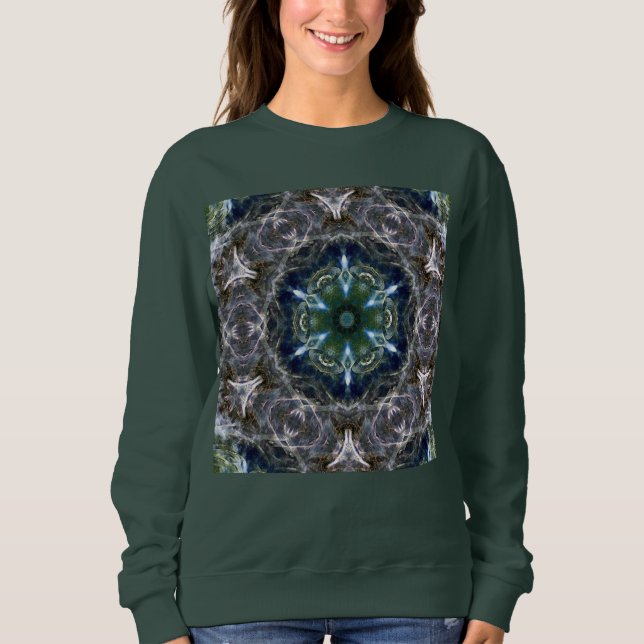 Folk Mandala Sweatshirt T Shirt (Framsida)