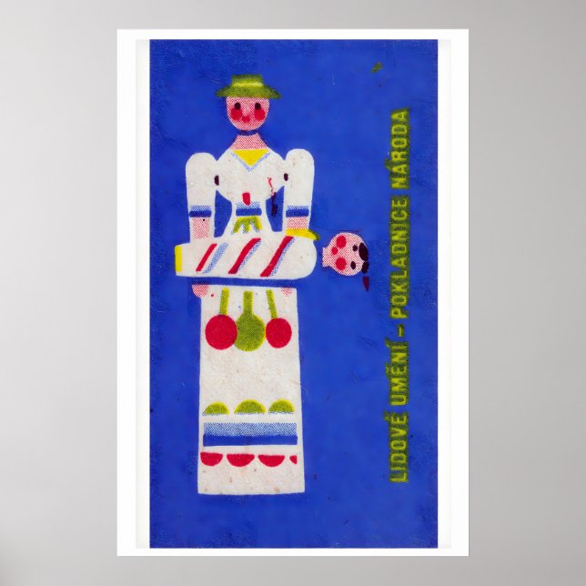 Folk Mor Holding Barn - Matchbox Tryck - Tjeckisk (Framsidan)