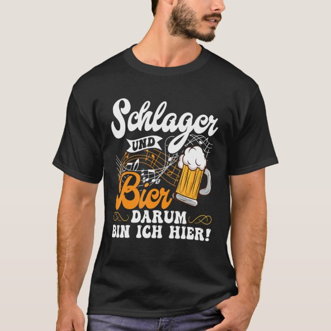 Folk Music Party, Village Festival Outfit German H T Shirt (Framsida)