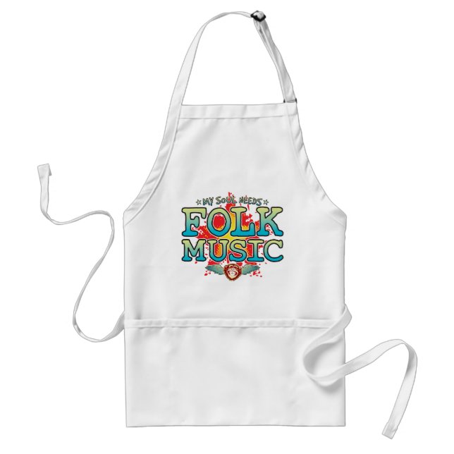 Folk Music Soul Apron Förkläde (Framsidan)
